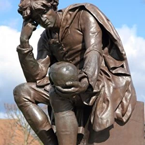 Hamlet statue, Gower Memorial, Stratford-upon-Avon, Warwickshire, England, United Kingdom, Europe