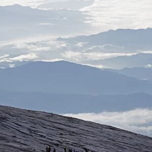 Hikers, Kinabalu National Park, location of Malaysias highest mountain at 4095m