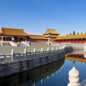 Inner Golden Water river flowing through the Outer Court, Forbidden City complex