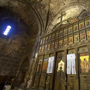 Interior of Bellapais Abbey, Bellapais, North Cyprus, Cyprus, Europe