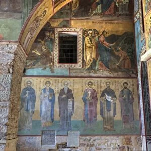 Interior fresco paintings, St. Sophia Cathedral, Kremlin, UNESCO World Heritage Site