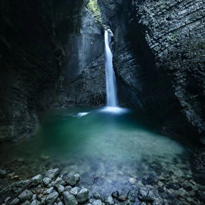 Kobarid waterfall, Kobarid, Caporetto, Gorizia, Triglav National Park, Upper Carniola