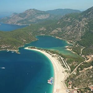 Lagoon Beach, Olu Deniz, near Fethiye, Aegean, Anatolia, Turkey, Asia Minor, Eurasia