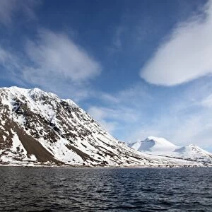 Lyngen Alps, from Ullsfjord, Troms, arctic Norway, Scandinavia, Europe