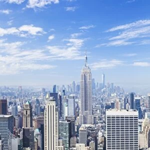 Manhattan skyline, New York skyline, Empire State Building, New York City, United States of America