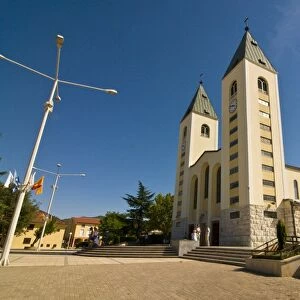 Marian shrine at the Catholic church of Medugorje, Bosnia-Herzegovina, Europe
