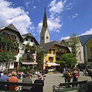 Marktplatz, Hallstatt, Austria, Europe