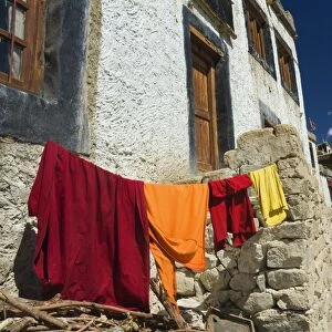 Monks clothes on line