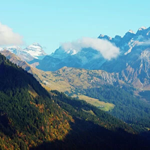 Mountains above Morzine, Rhone Alps, Haute Savoie, France, Europe