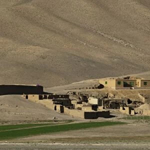 Mud village in Bamiyan Province, Afghanistan, Asia