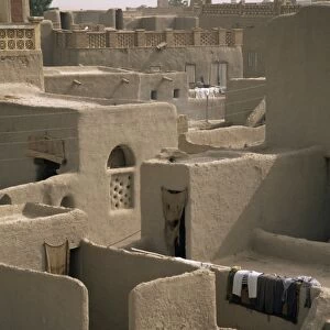 Mud-walled houses, Mopti, Mali, Africa