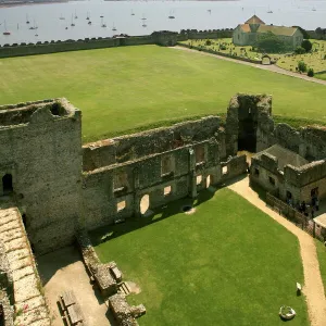 Portchester castle, Hampshire, England, United Kingdom, Europe