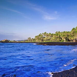 Punaluu black sand beach, Big Island, Hawaii, United States of America