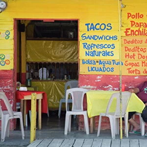 Restaurant in Puerto Corinto, Department of Chinandega, Nicaragua, Central America