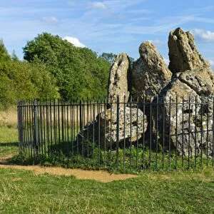 The Rollright Stones, an ancient site on the border of Oxfordshire and Warwickshire