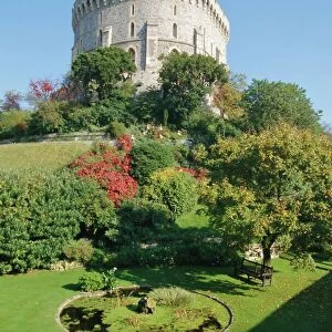 The Round Tower and gardens in Windsor Castle, home to Royalty for 900 years