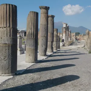 The ruins of Pompeii