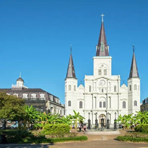 Saint Louis Cathedral on Jackson Square, French Quarter, New Orleans, Louisiana