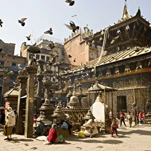 Seto Machendranath temple, close to Durbar Square, Kathmandu, Nepal