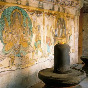 Shiva lingam in 10th century temple of Sri Brihadeswara