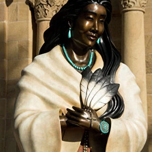 Statue of Kateri Tekakwitha, the Cathedral Basilica of St. Francis of Assisi