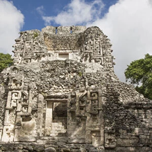 Structure XX, Mayan Ruins, Chicanna Archaeological Zone, Campeche State, Mexico, North America