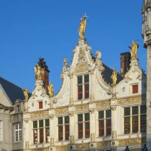 Part of the Town Hall, Bruges, UNESCO World Heritage Site, Belgium, Europe
