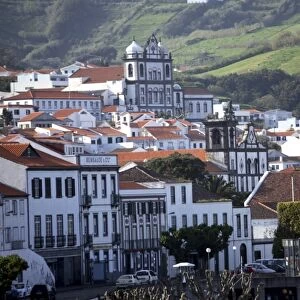 Town of Horta on the island of Faial, The Azores, Portugal, Europe