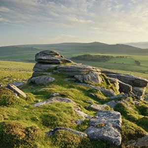 View from Belstone Common looking west towards Yes Tor on the northern edge of Dartmoor