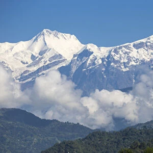View of Himalayas, Pokara, Nepal, Asia