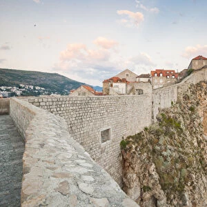 View of the old town from the city walls, UNESCO World Heritage Site, Dubrovnik, Croatia