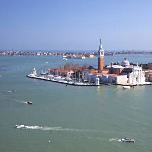 View from top of St. Marks Belltower (Campanile San Marco), of Isole San Giorgio Maggiore