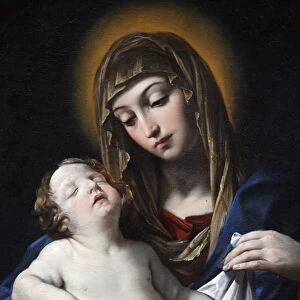 Virgin with child by Francesco Gessi, painted 1624, Paris, France, Europe