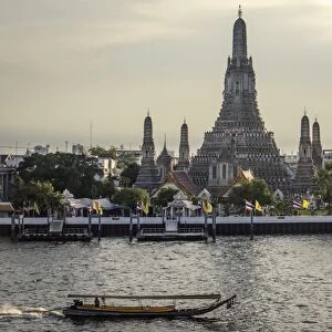 Wat Arun and Chao Phraya River, Bangkok, Thailand