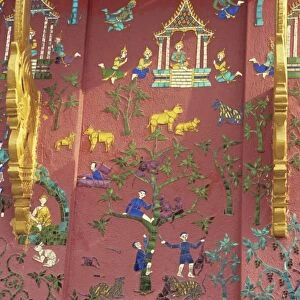 Detail of Wat Xieng Thong, Luang Prabang, UNESCO World Heritage Site, Laos