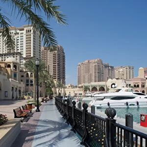 Waterside and Harbour, The Pearl, Doha, Qatar, Middle East