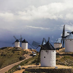Windmills of Consuegra, Don Quixote route, Toledo province, Castilla-La Mancha (New Castile) region