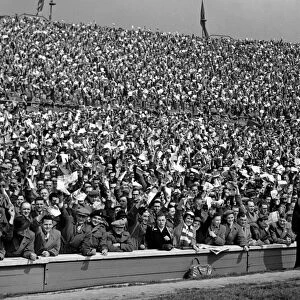 Fans at Wembley - 1954 FA Cup Final