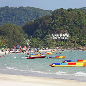 The beach in Pantai Cenang, Langkawi, Malaysia
