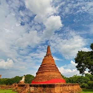 Chedi of Wat Wora Chet Tha Ram Temple, Ayutthaya, Thailand