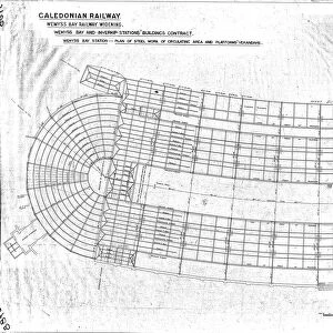 Caledonian Railway - Wemyss Bay Widening - Wemyss Bay Station Plan of Steel Work [N. D]
