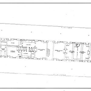 Dundee (Tay Bridge) Station Buildings - Plan at Platform Level [1949]
