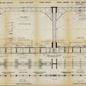 G. C. R Keadby Bridge - Cross Sections [1913]