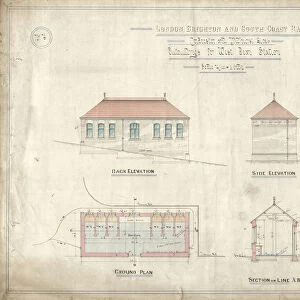 LBSC - Outbuildings for West Dean Station [Singleton Station] [1880]