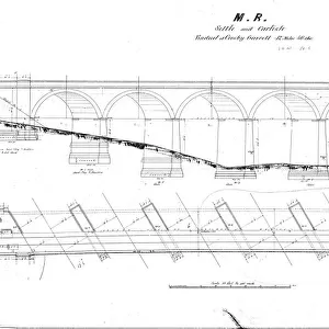 Bridges and Viaducts Metal Print Collection: Crosby Garrett Viaduct