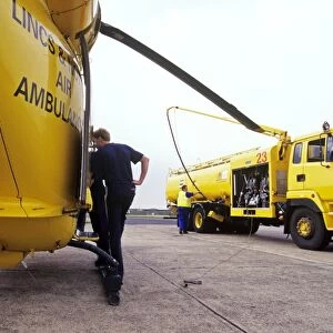 Air Ambulance about to be refuelled