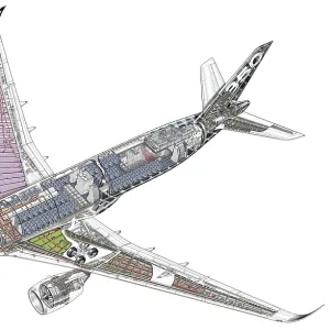 Popular Themes Collection: Airbus Cutaway