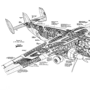 Cutaways Photographic Print Collection: Civil Aviation 1903-1948 Cutaways