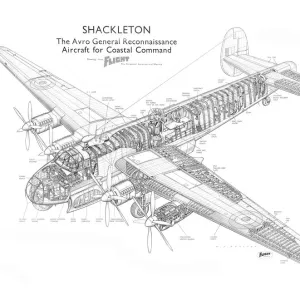 Avro Shackleton Mk1 Cutaway Drawing