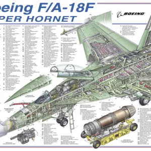 Cutaways Framed Print Collection: Military Aviation 1946-Present Cutaways